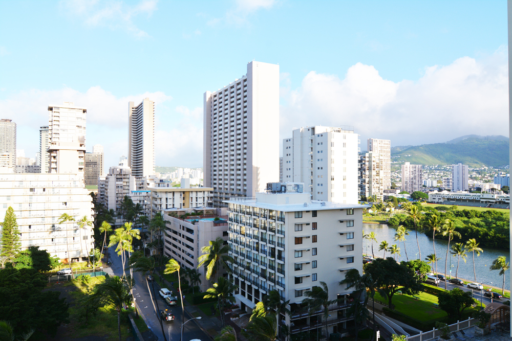 View to Ala Wai Canal.
