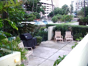 BBQ area.
