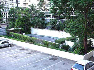 Pool as seen from the Gardenia.