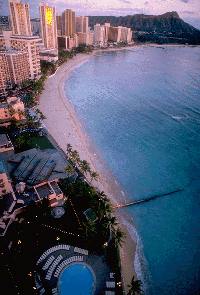 Waikiki at sundown