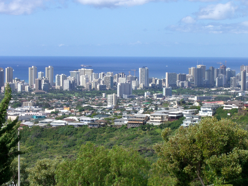 waikiki from waialae nui ridge